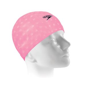 Touca de natação em tecido ultra confortavel - comfort 3D cap - ROSA
