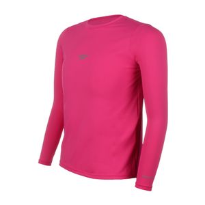 Camiseta Infantil Manga Longa c/ proteção UV50 - ROSA ESCURO