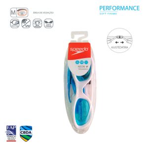 Óculos de natação Neon Plus - BRANCO FUME