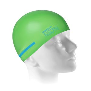 Touca de natação de silicone macio NEON Speedo - VERDE NEON