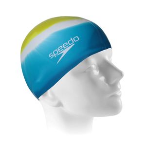 Touca de natação de silicone macio  estampa Tie Dye - BLUE STAR