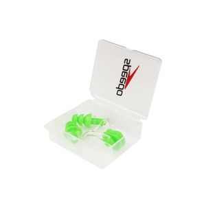 Kit protetor de ouvido e presilha nasal para natação de silicone - VERDE NEON