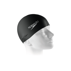 Touca de Natação Flat Cap em Silicone - PRETO