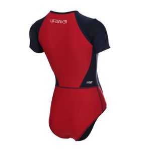 Maiô Manga Curta Life Saver 2 - CHIC RED AZUL MARINHO