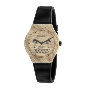 Relógio Vintage Wood SpeedoBT - PRETO BEGE