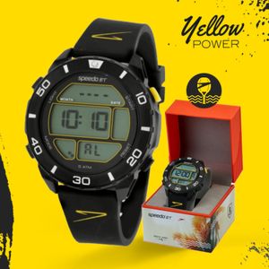 Relógio Yellow Power SpeedoBT - PRETO AMARELO