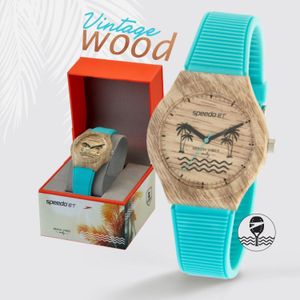 Relógio Vintage Wood SpeedoBT - NANNAI BEGE