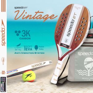 Raquete de Beach Tennis 3K Vintage + Beach Bag - WOOD