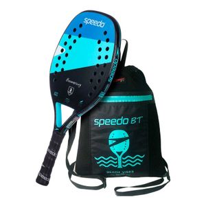 Raquete Beach Tennis Boomerang Glass Fiber + Beach Bag - BLACK