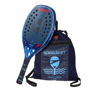 Raquete Beach Tennis Blue Unique Kevlar + Beach Bag - CARBONO BLUE