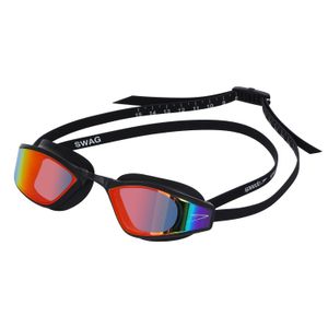 Óculos de natação Swag - PRETO REVO RED