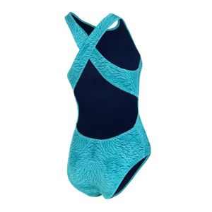 Maiô Engana Mamãe Estampa de Escama - AQUA MARINE
