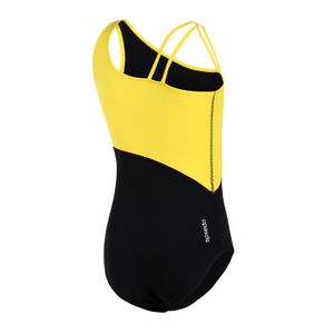 Maiô Body Assimétrico Juvenil - AMARELO PRETO