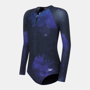 Maiô Manga Longa com Zíper Galaxy Juvenil - AZUL NOTURNO