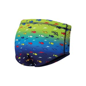 Sunga Degrade Fish Infantil - AZUL VERDE