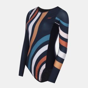 Maiô Manga Longa Classic Circles Preto | Speedo