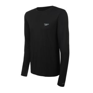 Camiseta Masculina Manga Longa Speedo Repellent - PRETO