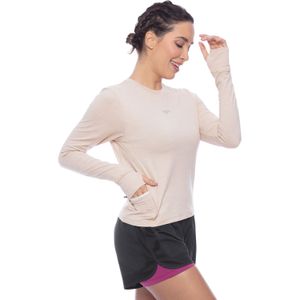 Camiseta Feminina Manga Longa Run - BAUNILHA
