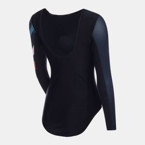 Maiô Manga Longa Classic Circles Preto | Speedo