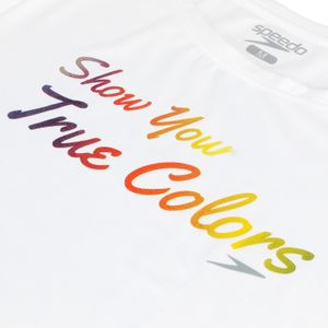 Camiseta True Colors Feminina Speedo - BRANCO
