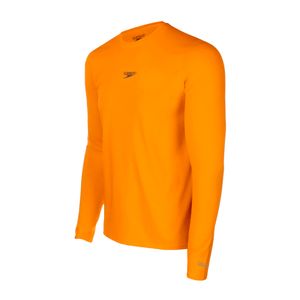 Camiseta Infantil Manga Longa Speedo Repellent - LARANJA
