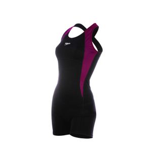 Macaquinho de natação e hidroginástica Cross Speedo - PRETO FUCSIA