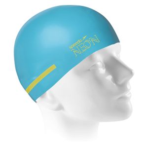 Touca de natação de silicone macio NEON Speedo - AZUL NEON