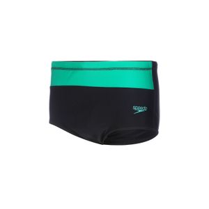 Sunga Tradicional Color Block - PRETO VERDE FLUOR