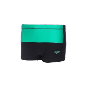 Sunga Boxer Color Block - PRETO VERDE FLUOR
