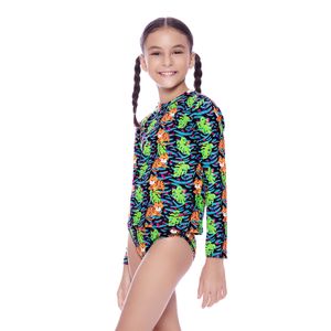 Camiseta Infantil Manga Longa Jungle Tiger - TIGRE PRETO
