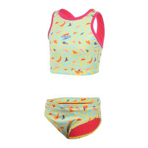 Biquini Cropped Infantil Little Hearts - AMARELO