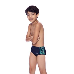 Sunga Infantil Tradicional Scrawl Tiger - TIGRE MARINHO
