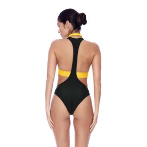 Maiô Racer Bandeau Class - PRETO