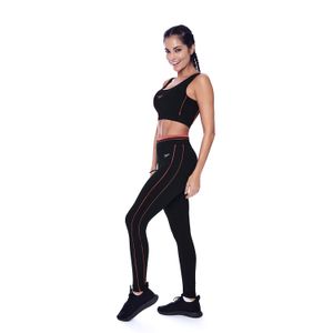 Legging Alive - PRETO CORAL