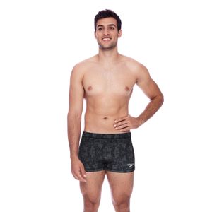 Sunga High Speedo Boxer Graphic - PRETO