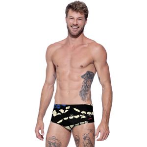 Sunga Masculina Tradicional Papillions - AZUL BIC PRETO