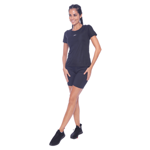 Camiseta Feminina Interlock Basic - PRETO