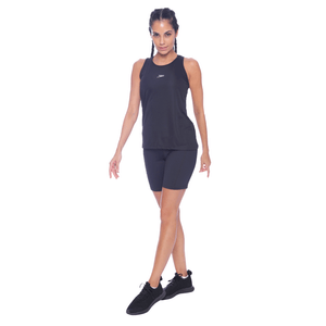 Regata Alongada Interlock - PRETO