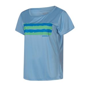 Camiseta Feminina Speedo Faixas - AZUL GLACIAL