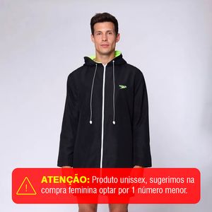 Roupão De Natação Adulto New Malta - PRETO AMARELO NEON