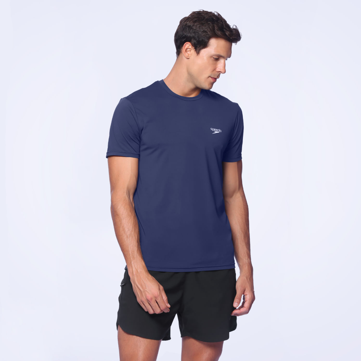 Camiseta Masculina Basic Run - AZUL NOTURNO - imagem 1