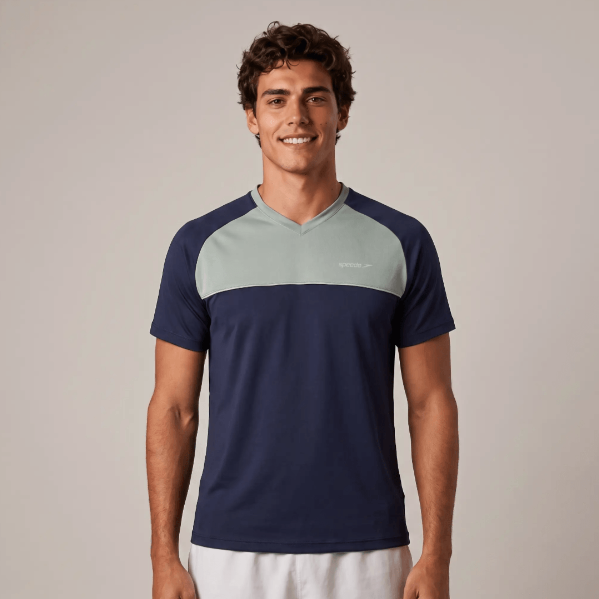 Camiseta Masculina Tricolor - AZUL NOTURNO - imagem 1