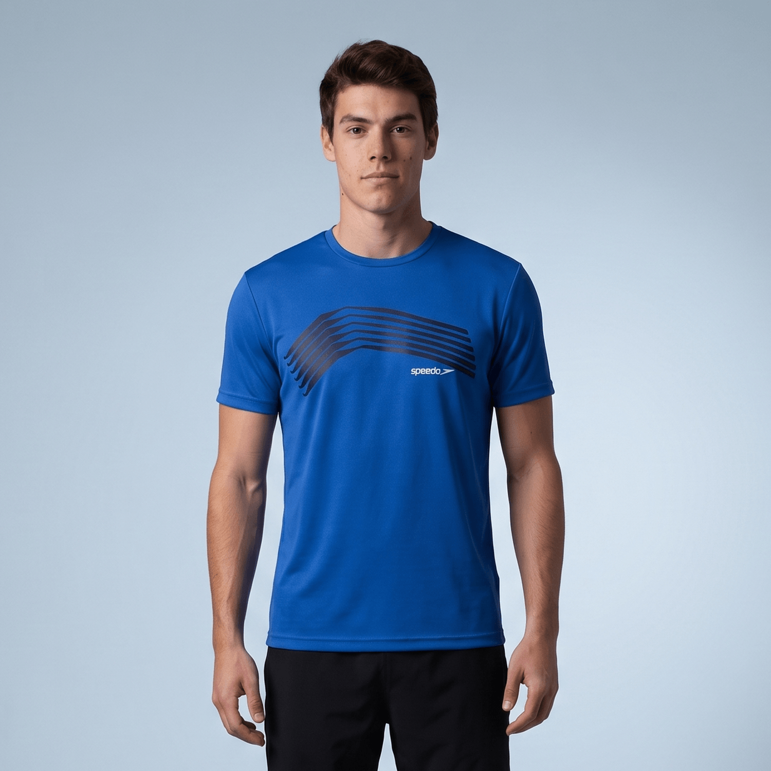 T-SHIRT MASCULINA ZIG - AZUL ROYAL - imagem 1